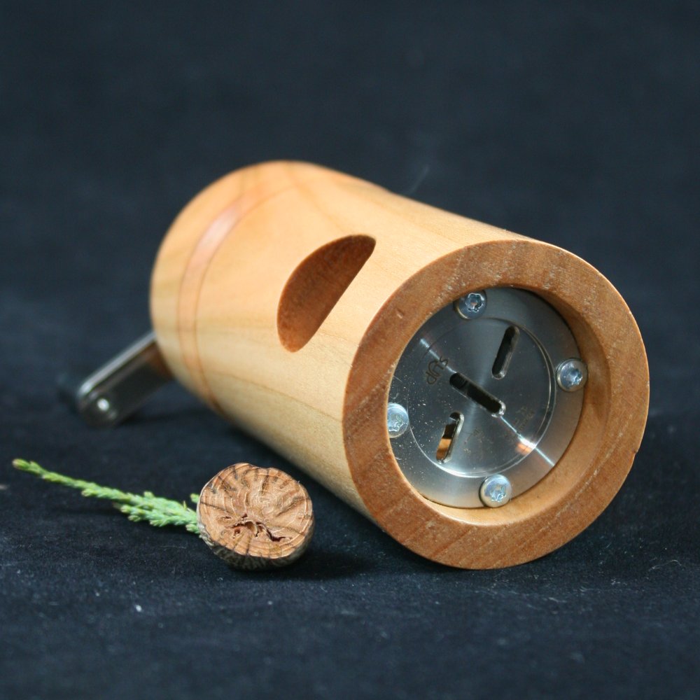 Muskatmühle Kastanie zylindrisch mit Struktur 424.3